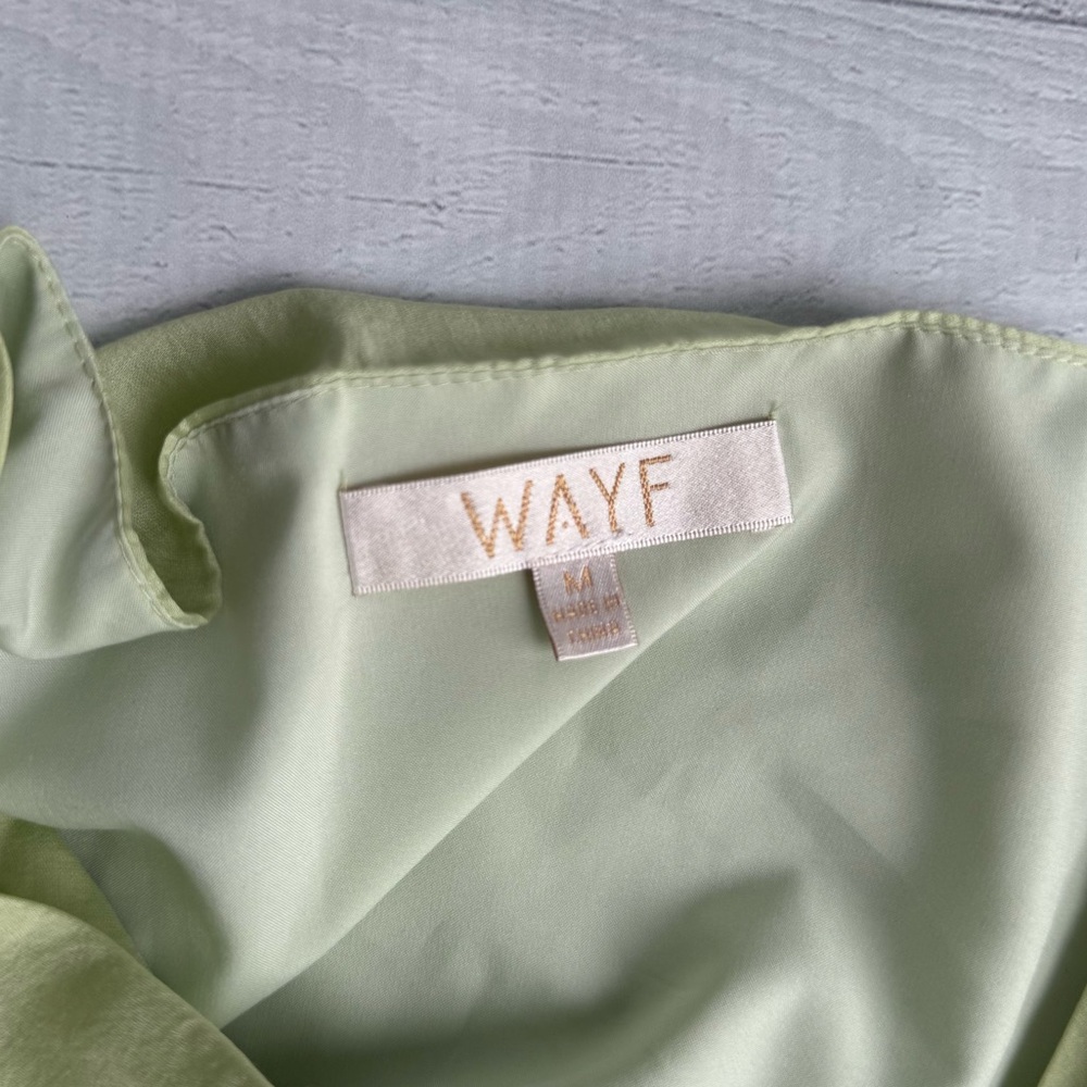 Wayf Tiered Midi Dress Mint Size M - Picture 9 of 14